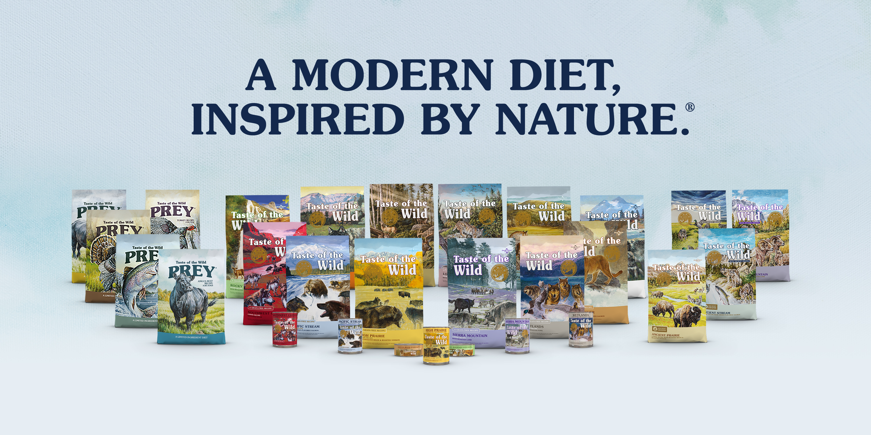 Taste of the Wild Family of Brands - A Modern diet, inspired by nature 